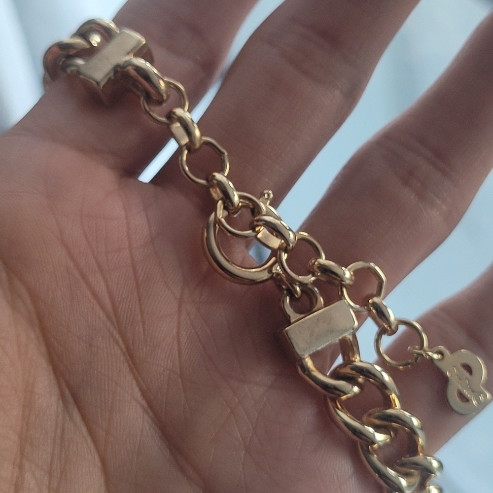 VINTAGE CHRISTIAN DIOR GOLDTONE NECKLACE WITH RHINESTONES - Picture 11 of 15